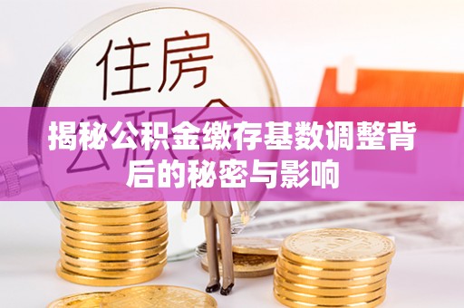 五常揭秘公积金缴存基数调整背后的秘密与影响