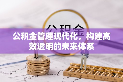 江东公积金管理现代化，构建高效透明的未来体系