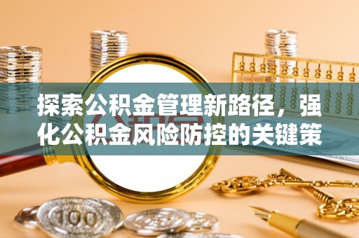 咨询探索公积金管理新路径，强化公积金风险防控的关键策略