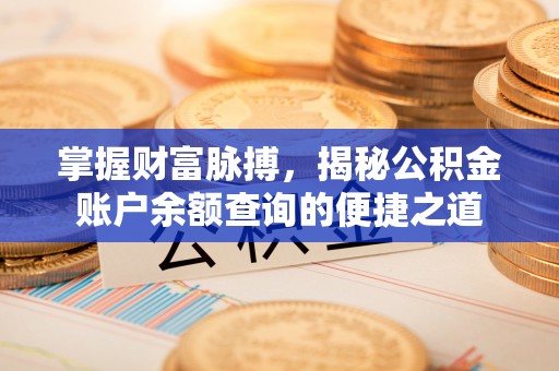自贡掌握财富脉搏，揭秘公积金账户余额查询的便捷之道